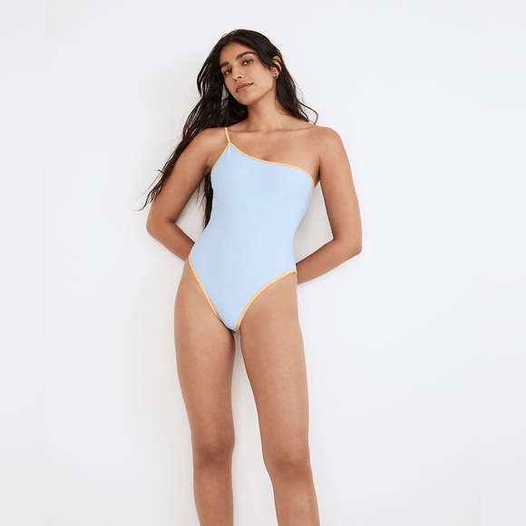 NWT Madewell x OOKIOH Newport One-Piece Swimsuit in Colorblock - Picture 3 of 6
